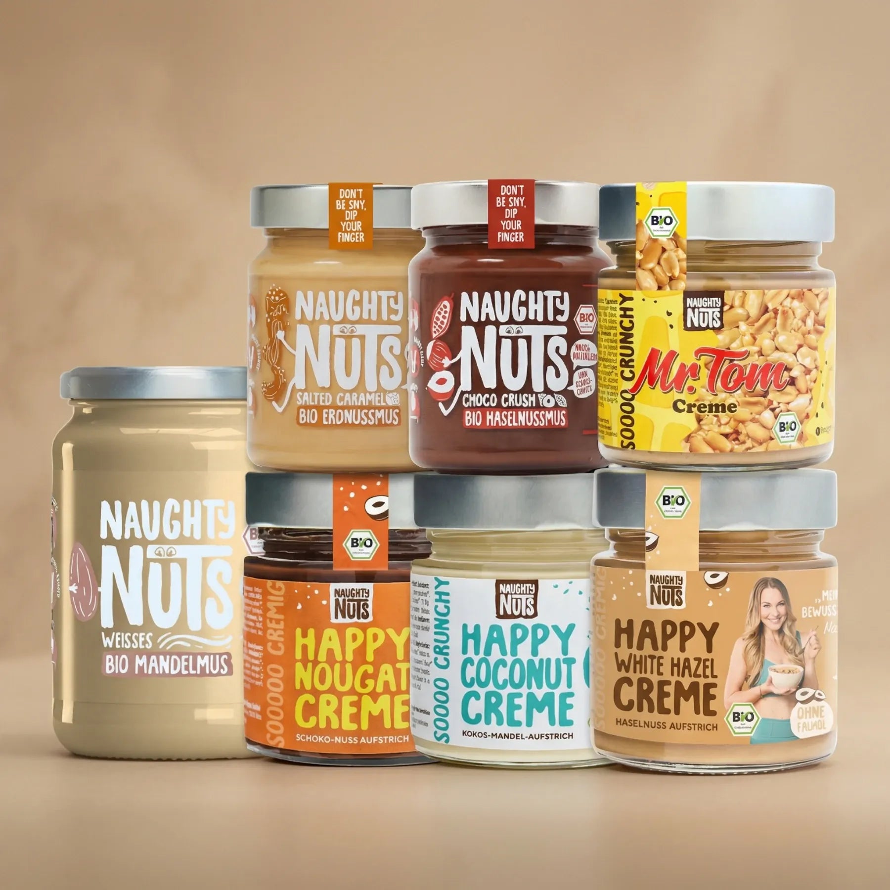 Naughty Nuts Nussbutter Einsteiger Paket (Nussmuse & Aufstriche)