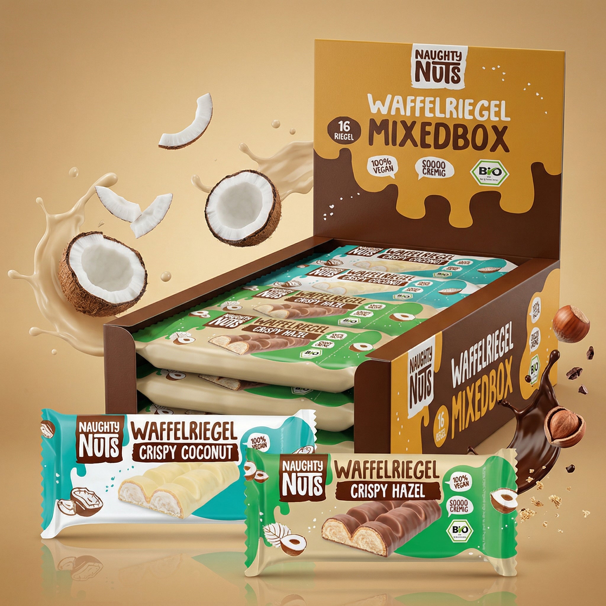 Bio Schoko-Waffelriegel Mixed Box