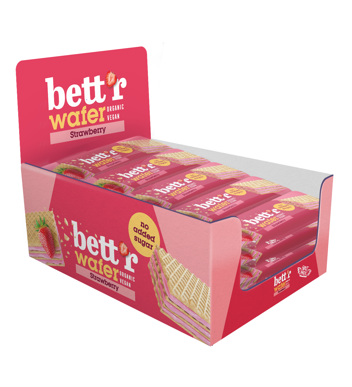 Bio Waffel mit Erdbeer-Cashew Creme