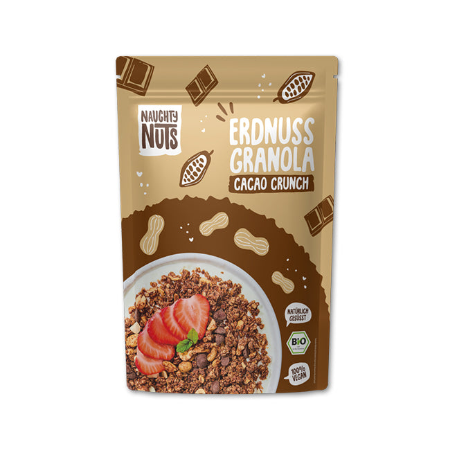 Bio Erdnuss Granola Schoko