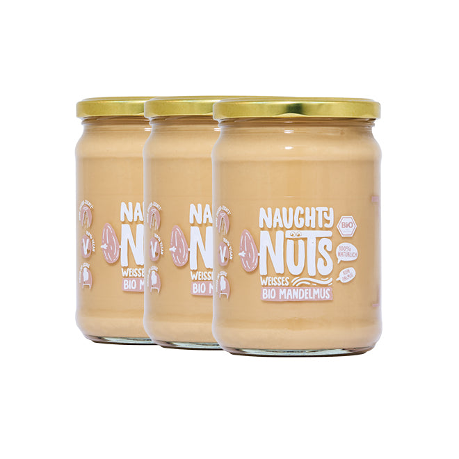 Bio Weißes Mandelmus (500g Glas)