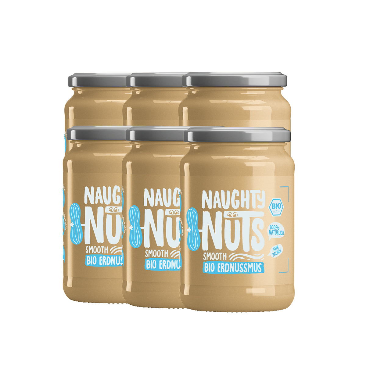 Bio Erdnussmus Smooth (500g Glas)