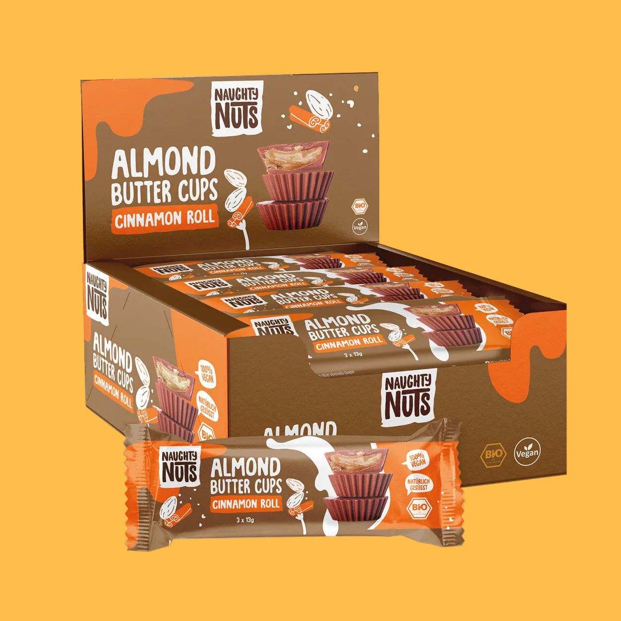 Bio Almondbutter Cups Cinnamon Roll