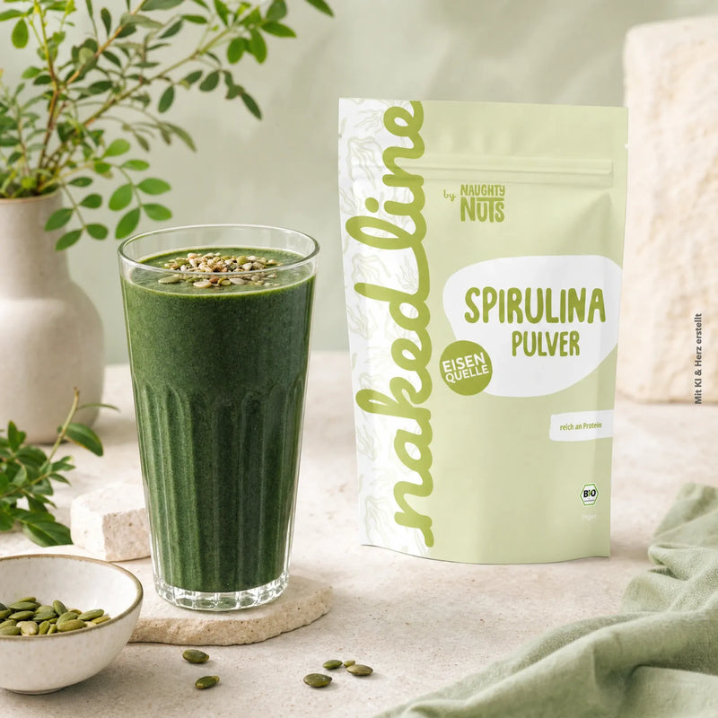 Spirulina Pulver 500g | Intensiv grüner Smoothie