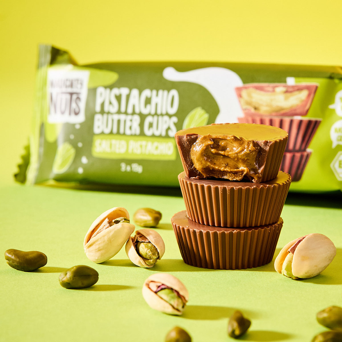 Bio Pistazienbutter Cups Salted Pistachio