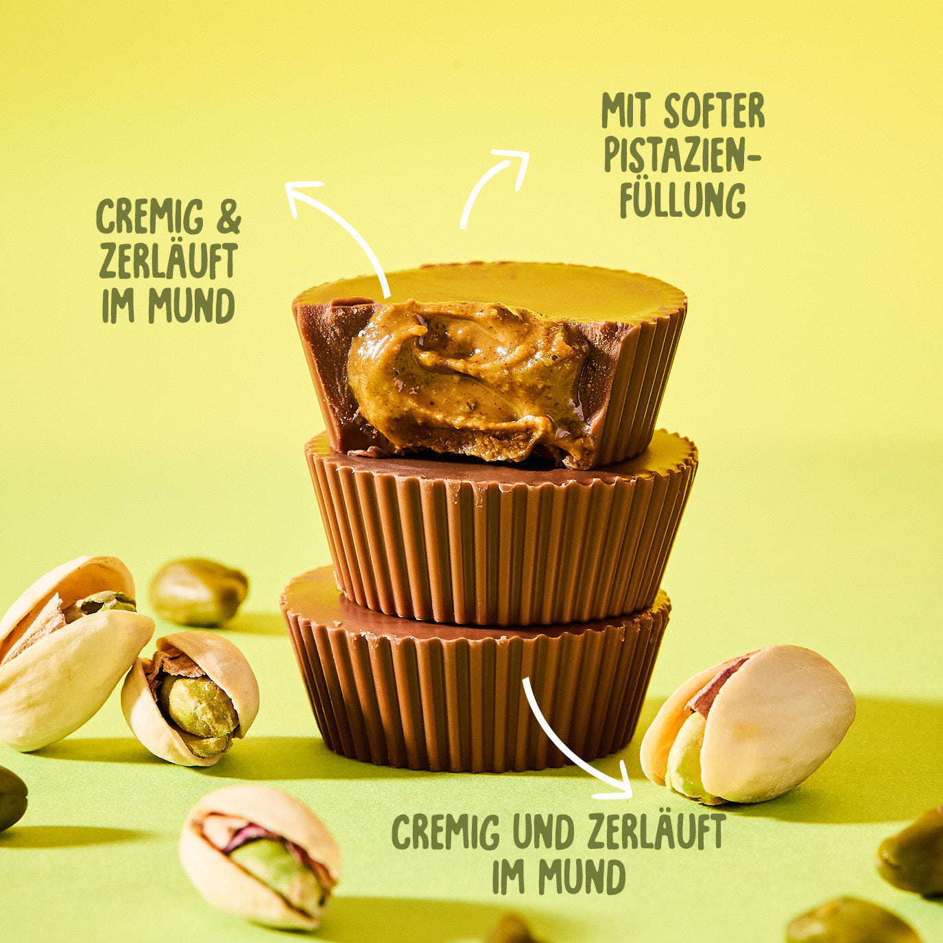 Bio Pistachiobutter Cups Salted Pistachio